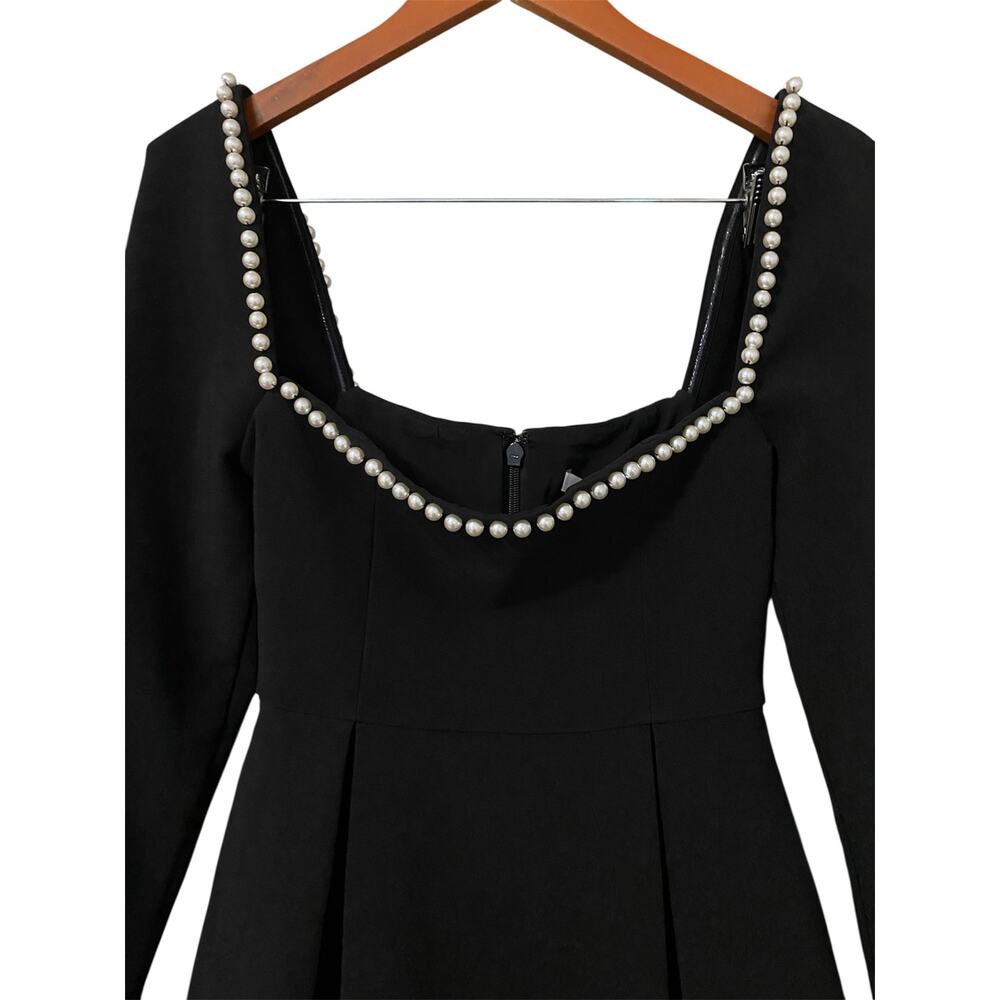 Elegant Black Mini Dress - Picture 7 of 16